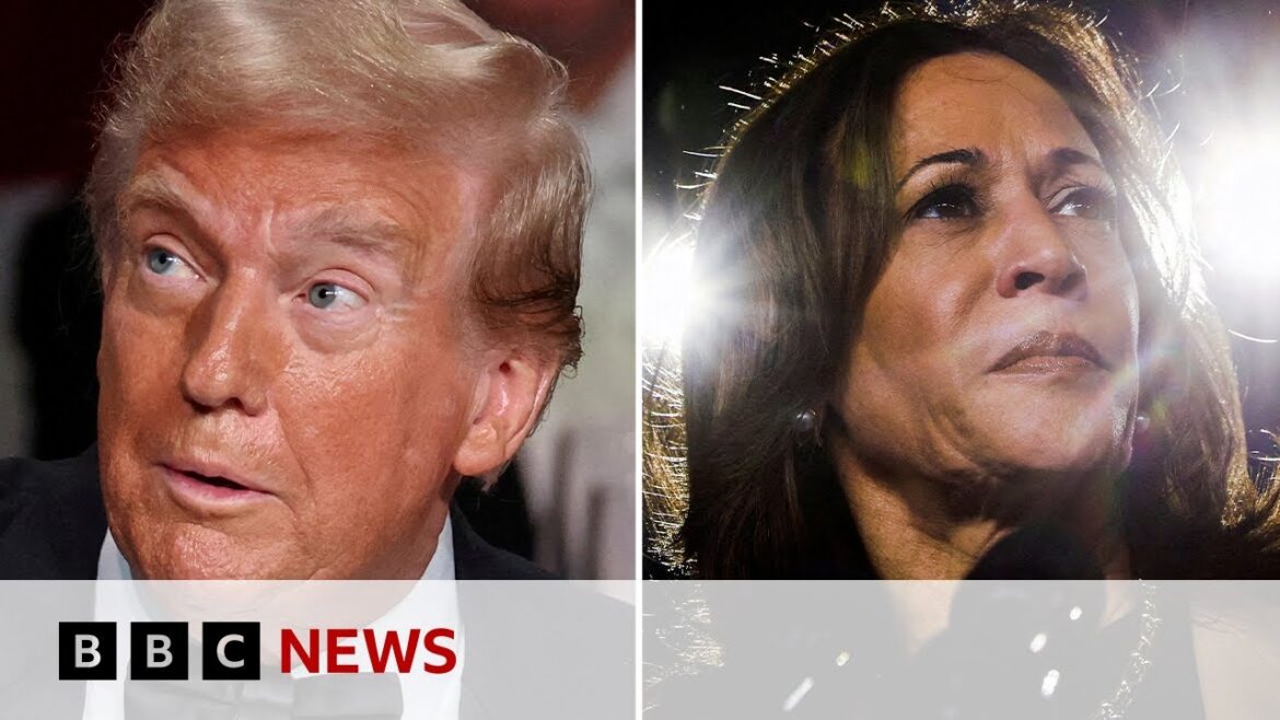 Donald Trump and Kamala Harris make final push for votes in US election | BBC News