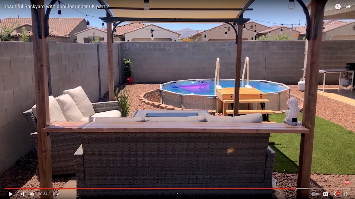 My 20 Year Old Son Landscapes Backyard And Installs Pool By Himself All Under For $6K Part 1