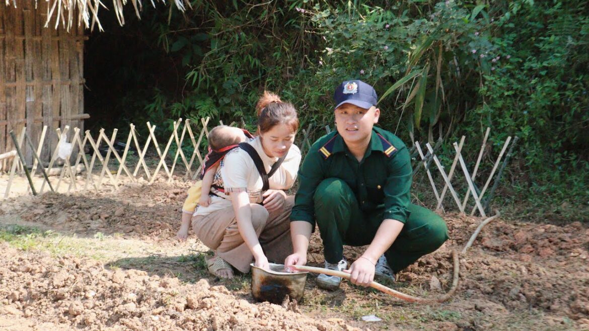 Kind Police and 17 year old single mother love vegetable gardening together