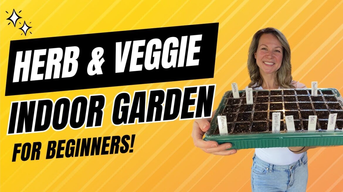 Indoor Gardening Setup for Beginners 🌱 | Starting An Indoor Herb & Vegetable Garden