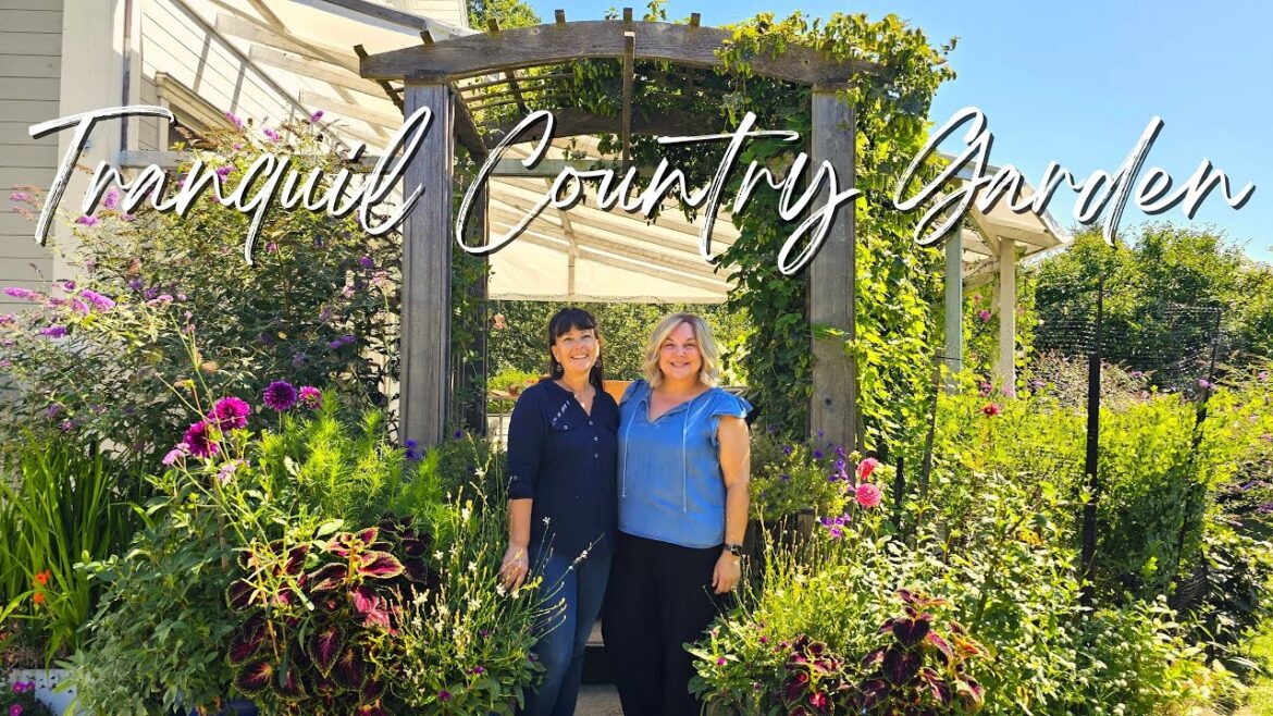 A Country Home's Beautiful & Tranquil Backyard Garden Tour.
