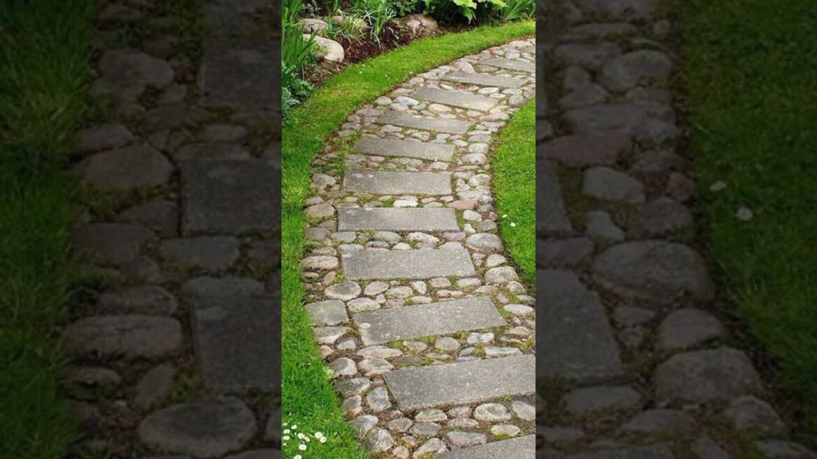Rock Garden Walkway Path #Green garden