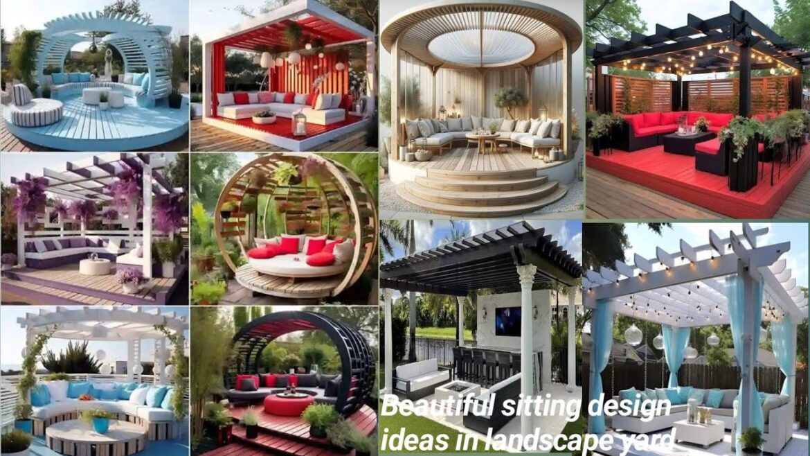 sitting area decorating ideas! backyard décor ideas! outdoor sitting design ideas! modern patio idea