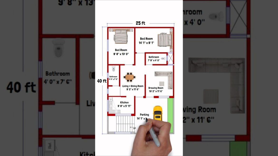 25 x 50 House Plan | 25x50 House Design | 25x50 Ghar ka Naksha | East Facing House Plan