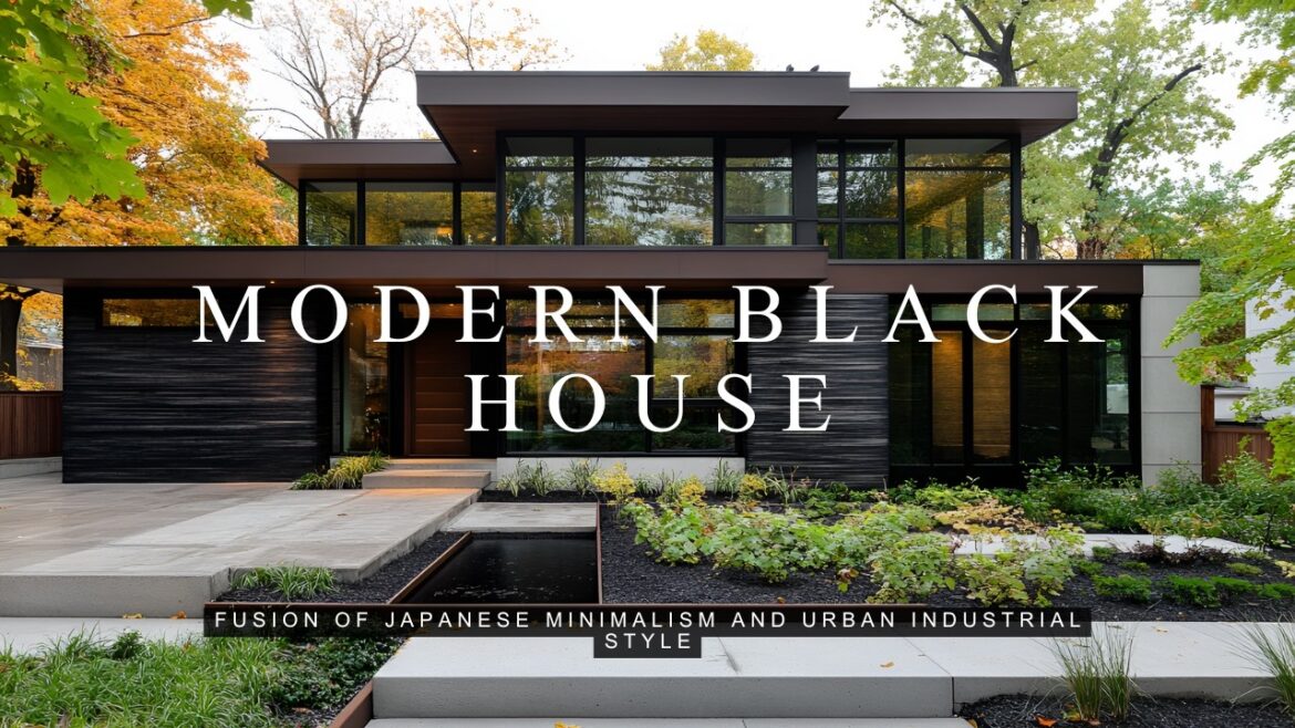 The Ultimate Modern Black House Design: A Fusion of Japanese Minimalism and Urban Industrial Style The Ultimate Modern Black House Design: A Fusion of Japanese Minimalism and Urban Industrial Style