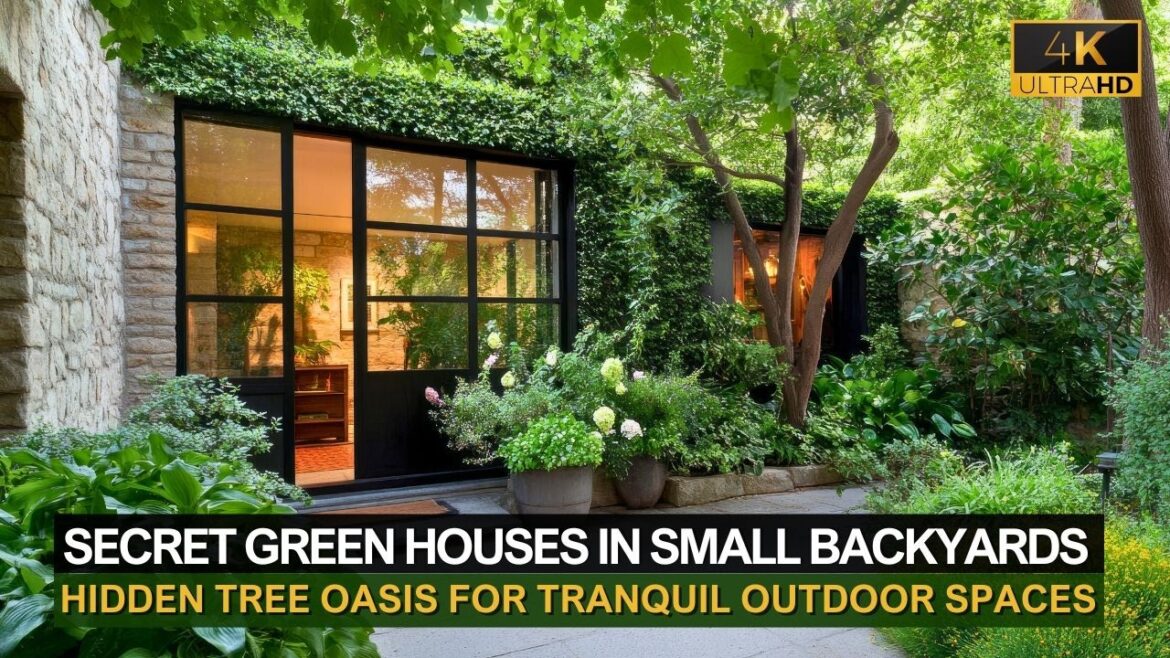 Secret Green Houses in Small Backyards: Hidden Tree Oasis Ideas for Tranquil Outdoor Spaces