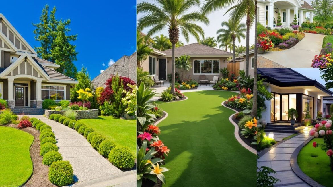 Modern Front Yard Garden Landscaping Design | Backyard Patio Design & Modern House Exterior Design Modern Front Yard Garden Landscaping Design | Backyard Patio Design & Modern House Exterior Design