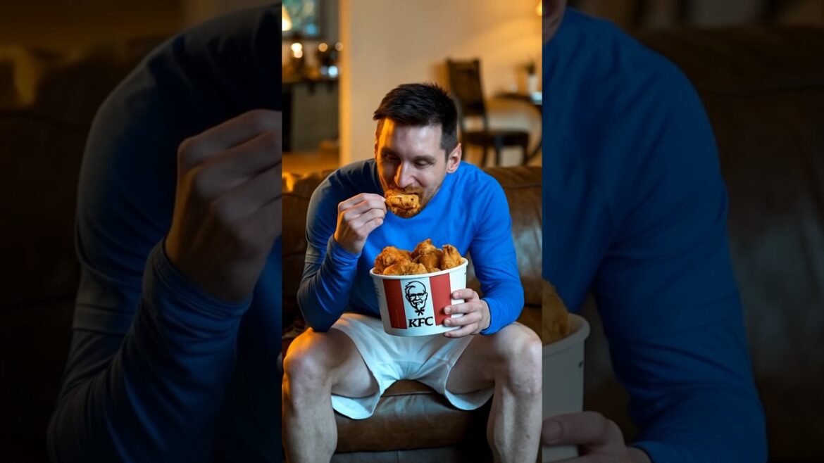 Messi and his KFC addiction 🍗 Messi and his KFC addiction 🍗
