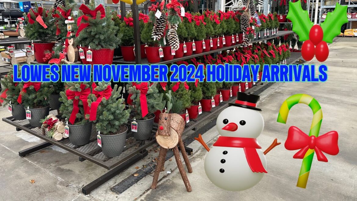 LOWES New November 2024 Arrivals! Holiday Planters,Shrubs, Holiday Decor and 75% Clearance Sale