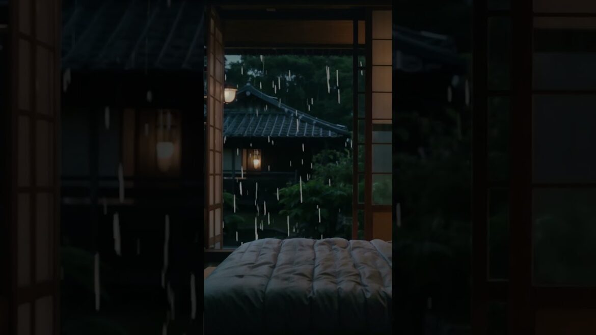 Chill Sound,39 seconds of Rainfall,Japanese Garden,the sound of Rainfall #relax#rainfall#chill