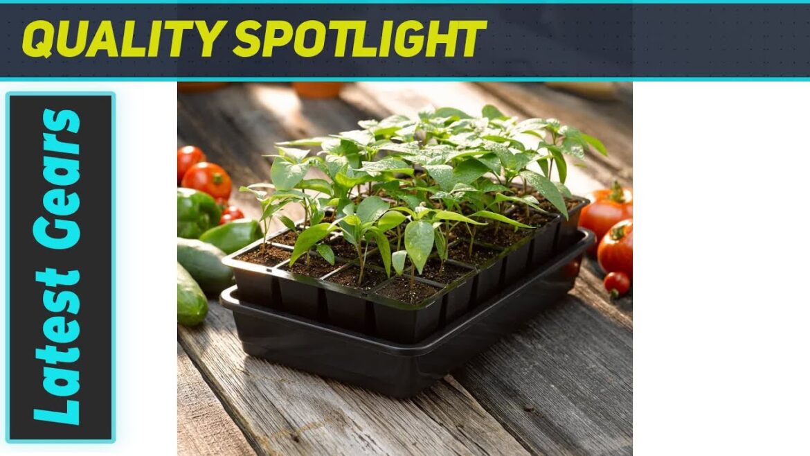 GrowEase Self Watering Seed Starting Kit - Fastest Seedling Growth!