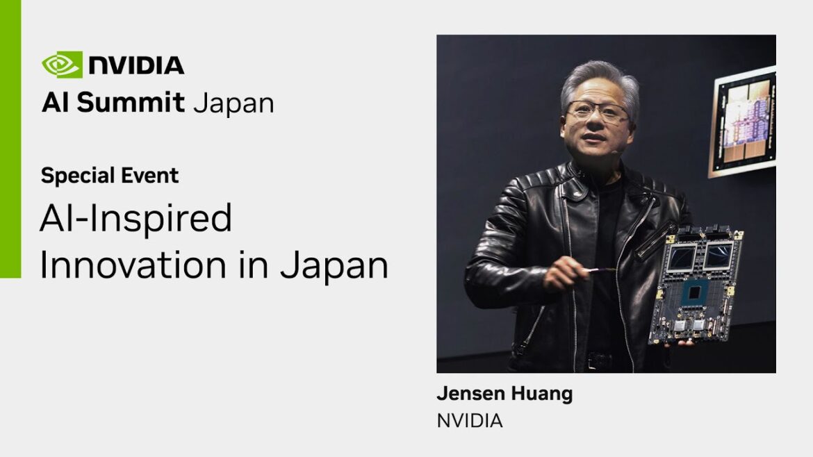 Jensen Huang Special Address from NVIDIA AI Summit Japan Jensen Huang Special Address from NVIDIA AI Summit Japan