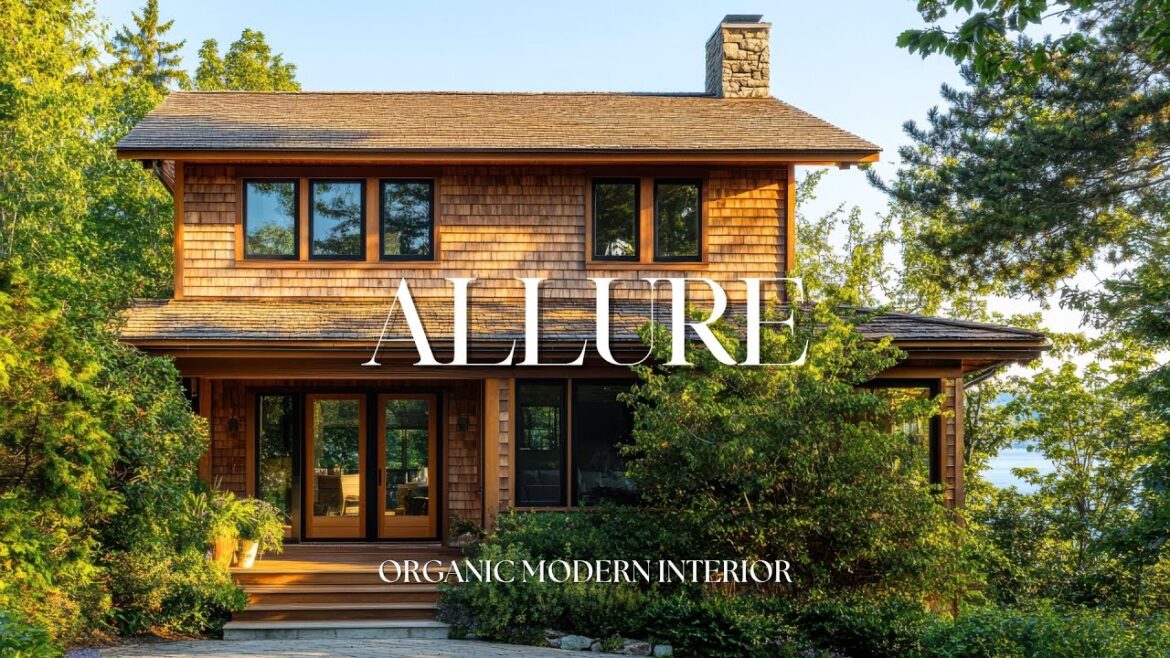 Rustic Wood Decor Meets Organic Modern Interior Design and Outdoor Kitchens