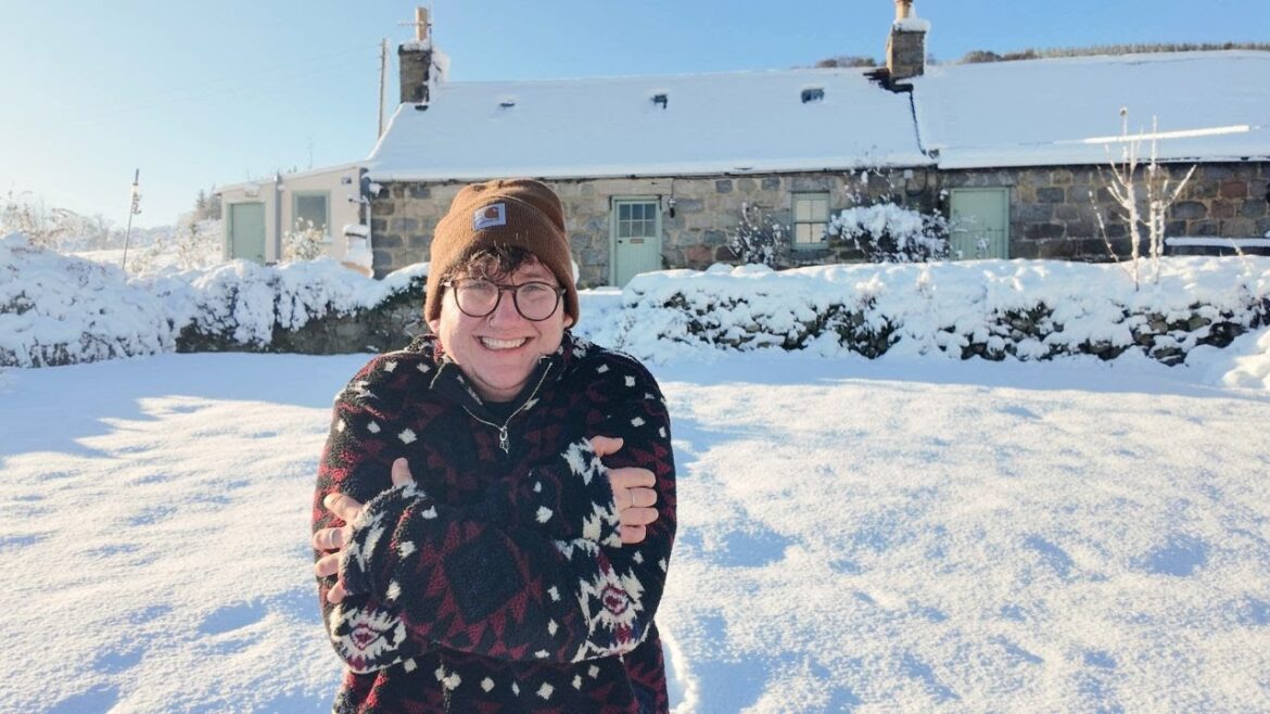 First Snow And A NEW ARRIVAL At My Old Scottish Cottage