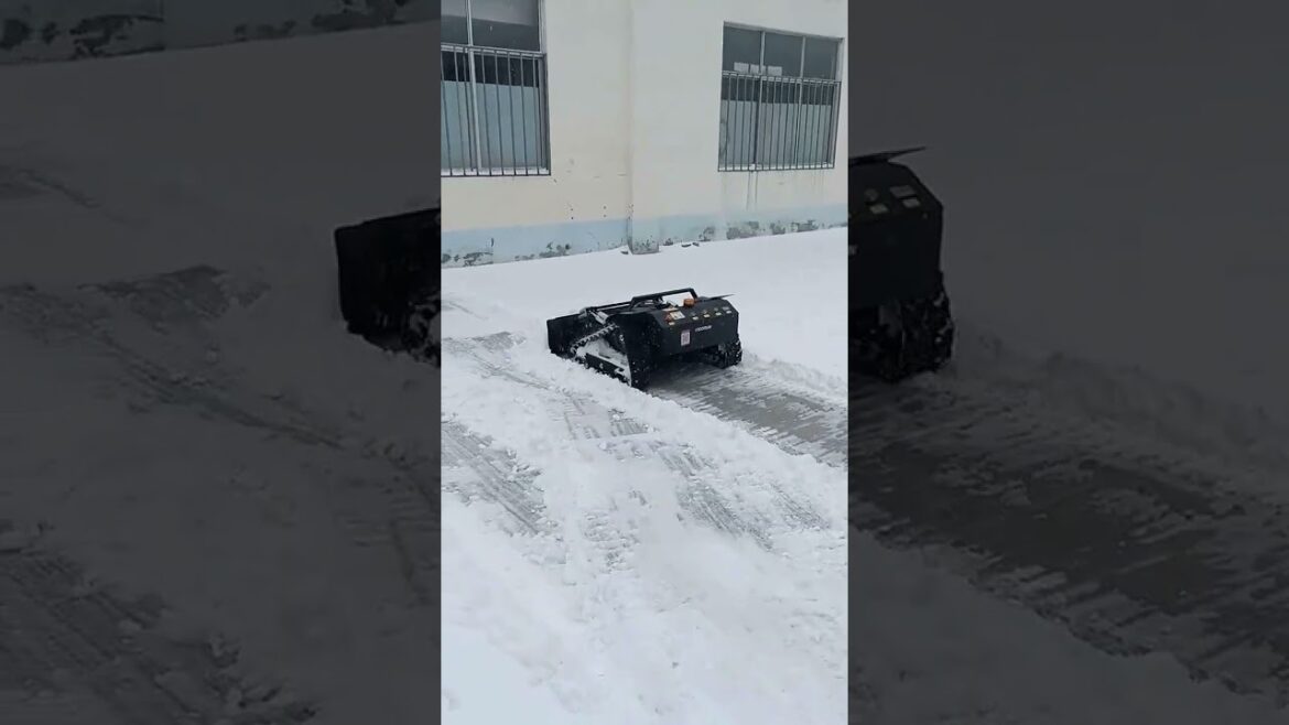 remote controlled wheeled weed reaper made by Vigorun Tech#mower #snow #snowplow #lawnmowers