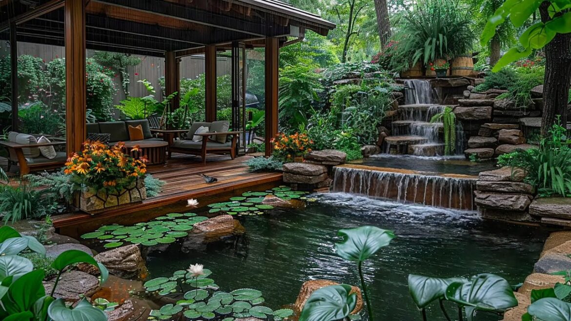 Backyard Garden with Soothing Stream: Birdsong and Stream Sound for Meditation, Relaxing, Healing