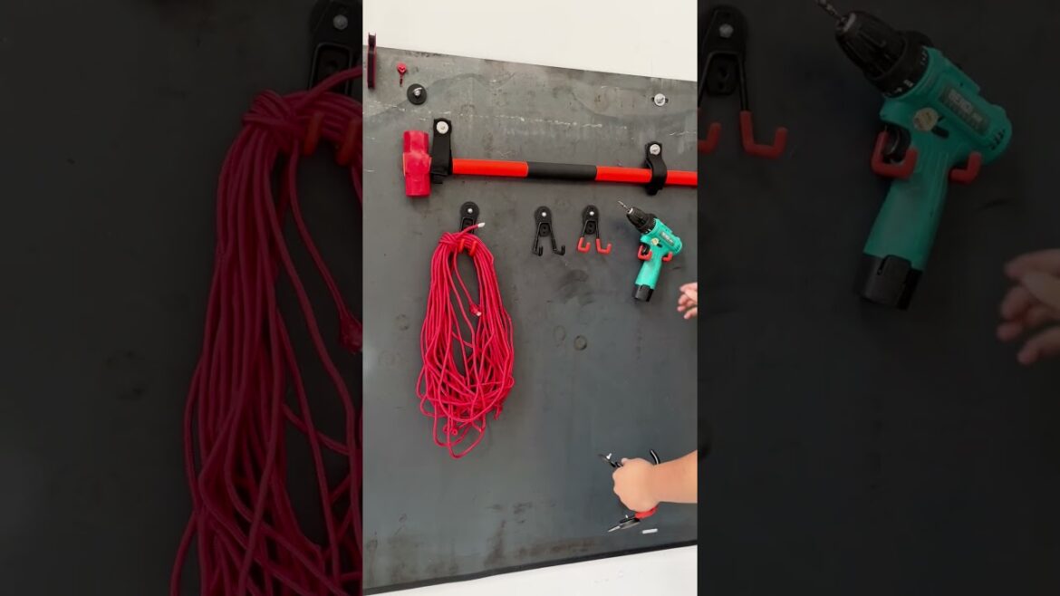 How to organise tools with magnetic hooks #magnetic #tools #hooks #magnet