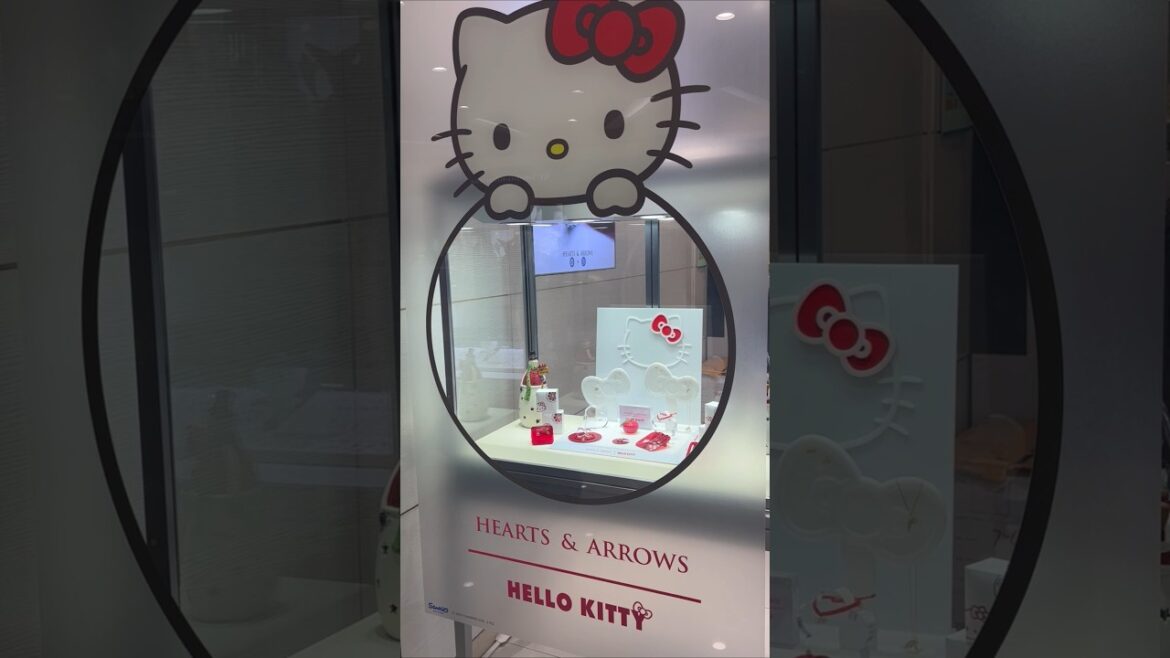Shimmering Hello Kitty Hearts & Arrows Jewelry for the 50th Anniversary #shorts #sanrio #hellokitty