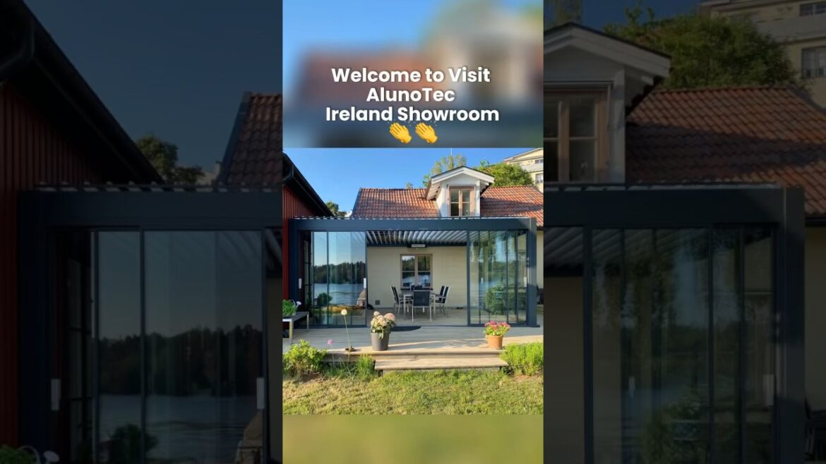 Welcome to Visit AlunoTec Ireland Showroom👏👏 #alunotec #pergola #buildyourpergola #gardendesign