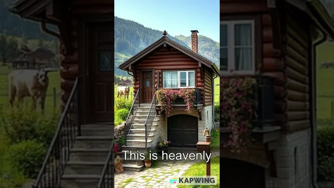 Heavenly Living in the Alps #shorts  #house #garden #nature  #scenery