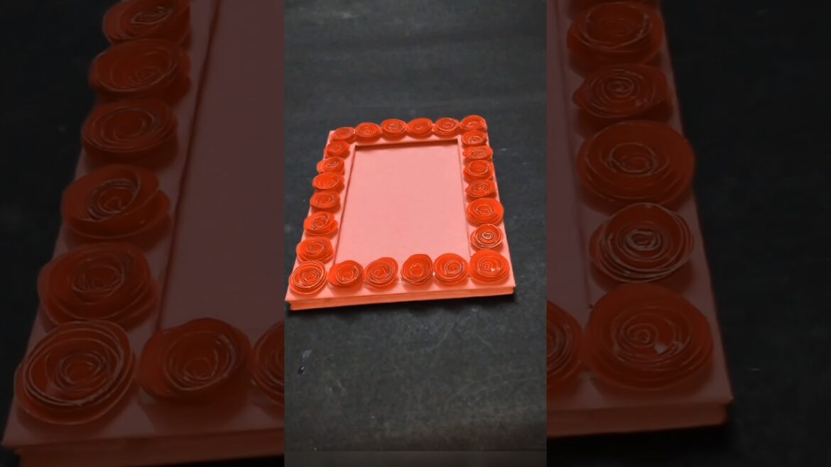 Diy Photo Frame With Cardboard & Paper / I Love You MAA-BABA💖💞 💞💖 #Photoframe#Art#Craft#Viral#Shorts