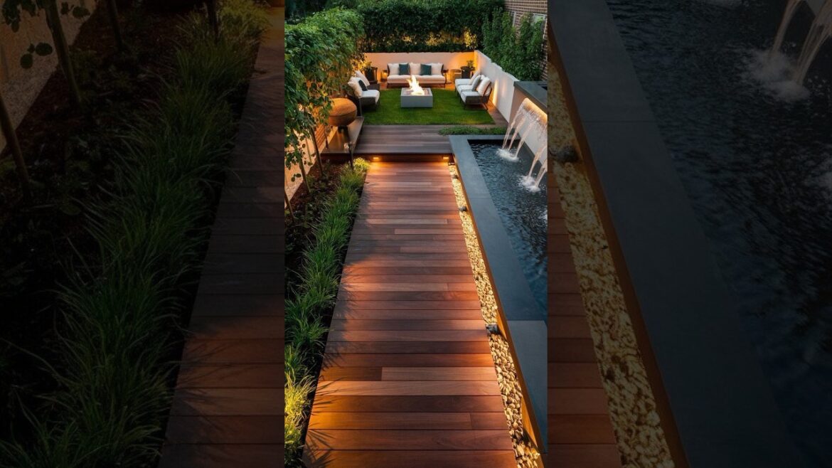 backyard landscaping ideas#backyardliving #backyard #interiordesign #moderndecor #viralvideo