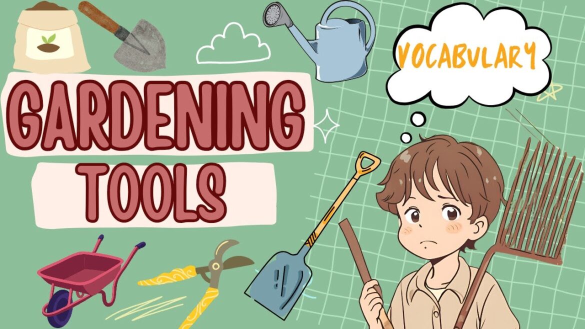 Gardening tools vocabulary|English vocabulary|Common gardening tools with pictures in English