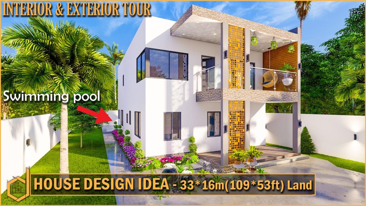 Modern 4-Bedroom House Tour w/ Pool & Pond | Dream Home Design
