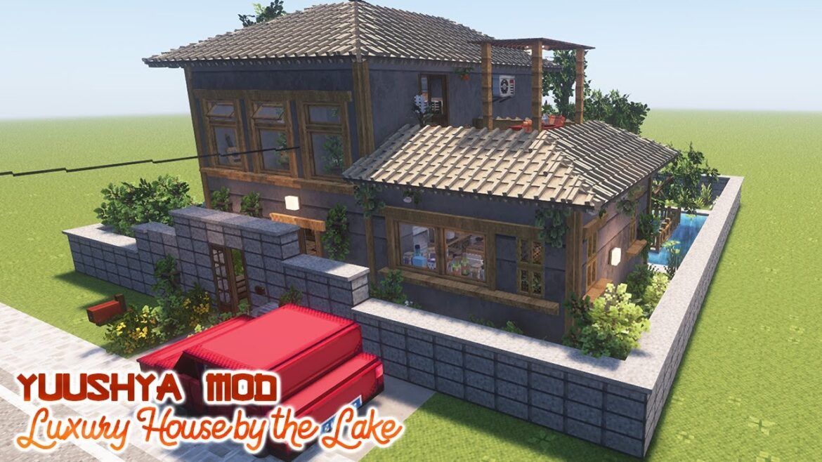 Minecraft Masterpiece: Japanese Yuushya Luxury Home with Garden & Pond Minecraft Masterpiece: Japanese Yuushya Luxury Home with Garden & Pond