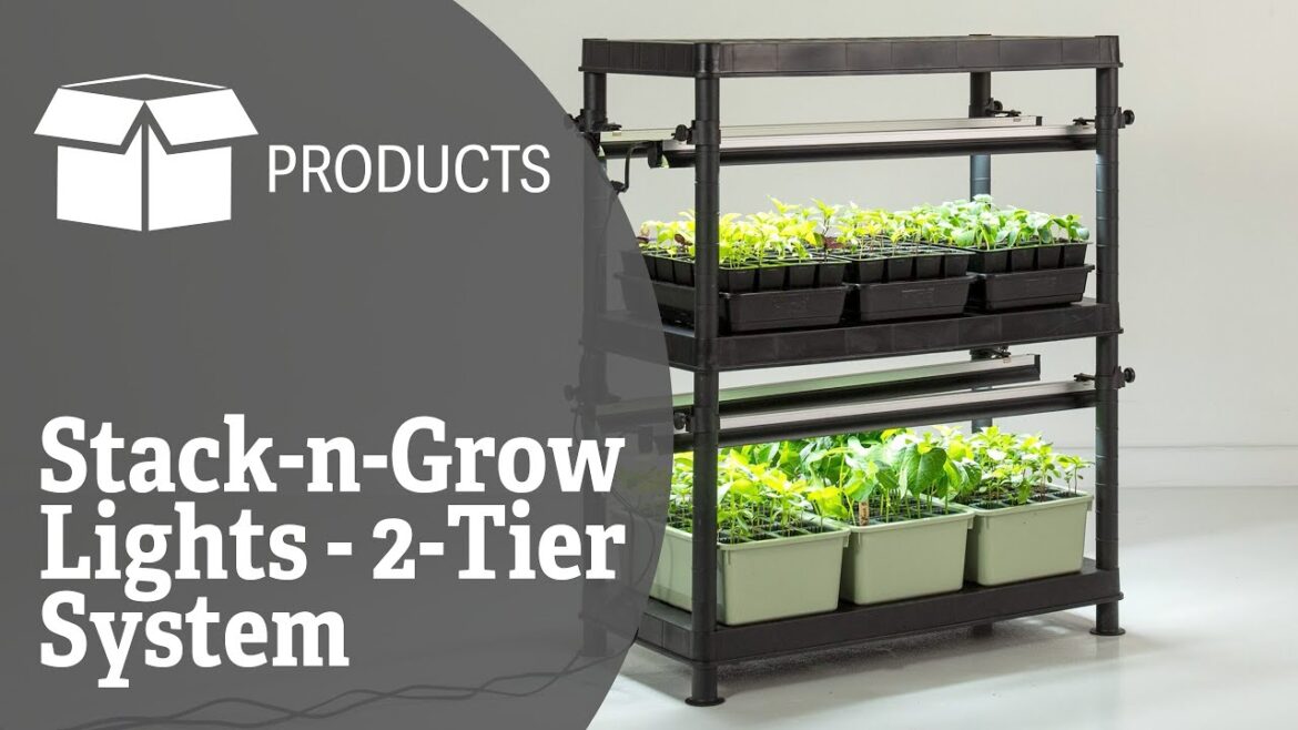 Stack-n-Grow Lights – 2-Tier System Stack-n-Grow Lights - 2-Tier System