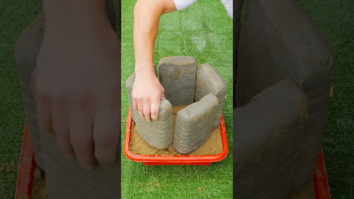 DIY cement garden craft!: You can repeat right now🤗 DIY cement garden craft!: You can repeat right now🤗