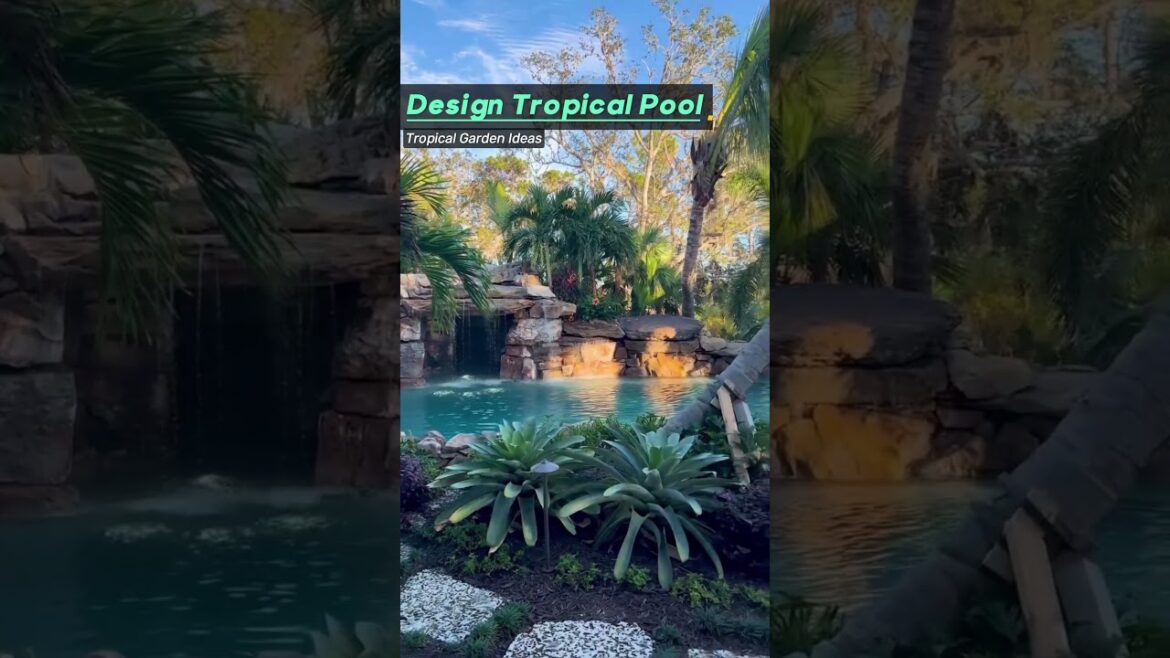 Design Tropical Pool #home #tropicalhome #gardendesign #tropicaldesign#gardenstyle #garden #backyard