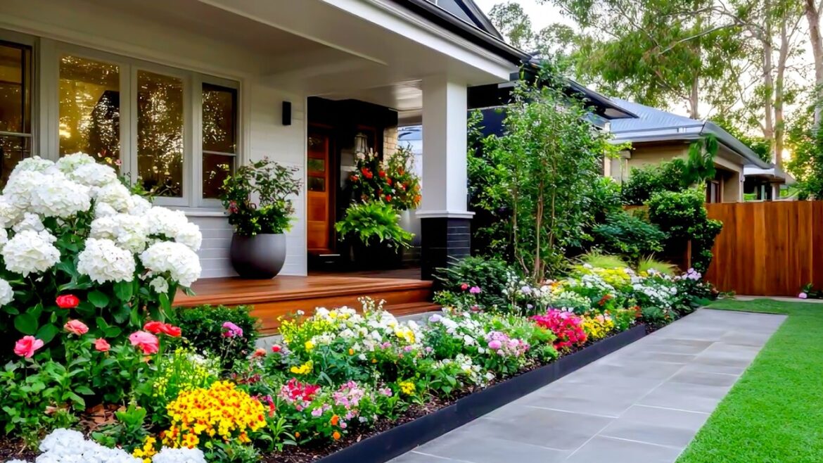 Build a garden landscape for your new home  The simplest yet most luxurious idea