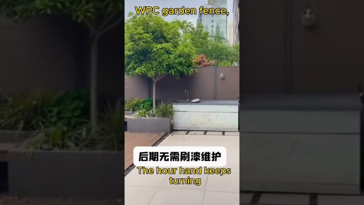 Custom wpc fence, construction fence, garden supplies #wpcfence