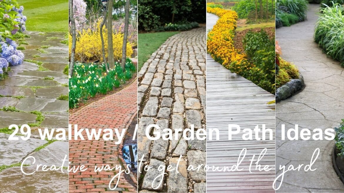 29 Walkway | Garden Path Ideas Creative Inspiration for your front, side and backyard