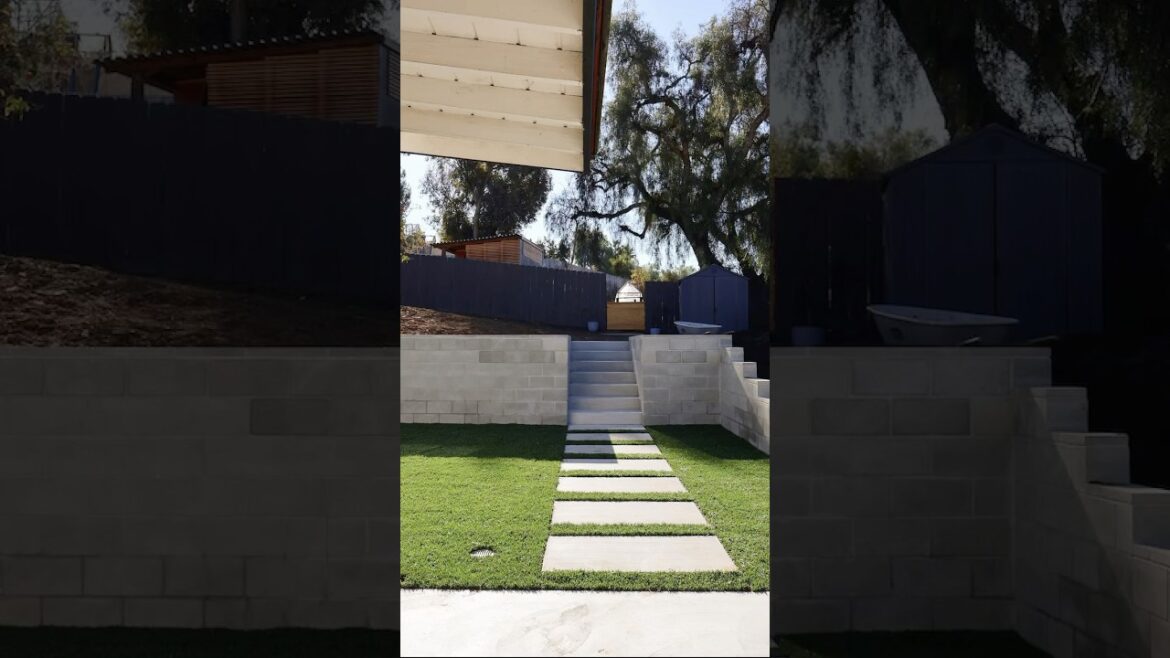 PINCH ME!!! #diyshorts #landscape #yardtransformation #backyard #exteriordesign #diy