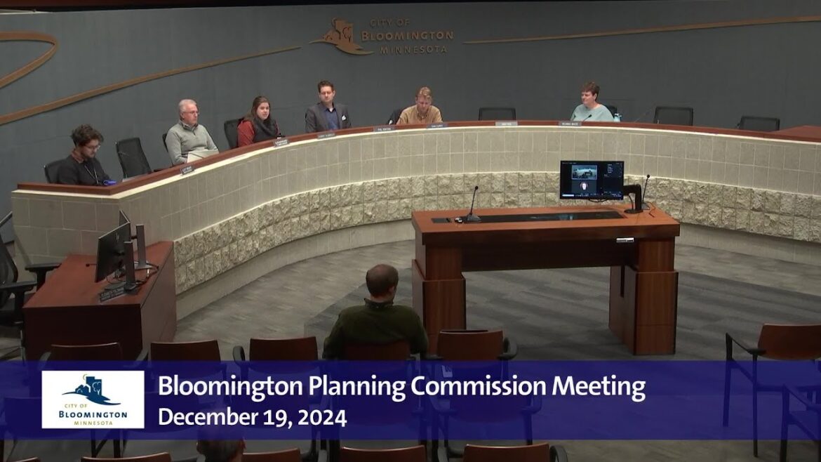 December 19, 2024 Bloomington Planning Commission Meeting