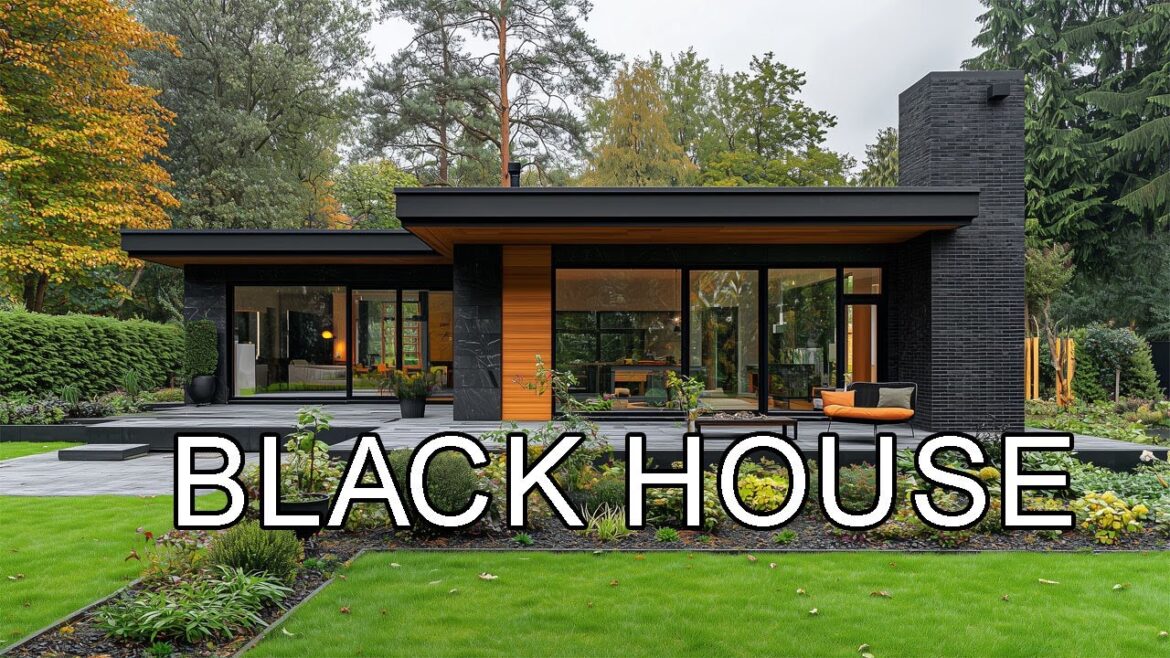 Elegant Modern Black House: The Art of Garden Design Ideas for a Stunning Family Retreat Elegant Modern Black House: The Art of Garden Design Ideas for a Stunning Family Retreat