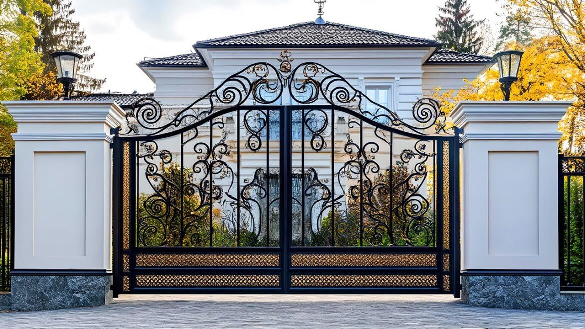 2025 Modern House Gate & Front Wall Designs: Innovative Iron Gate Ideas for Your Home Exterior