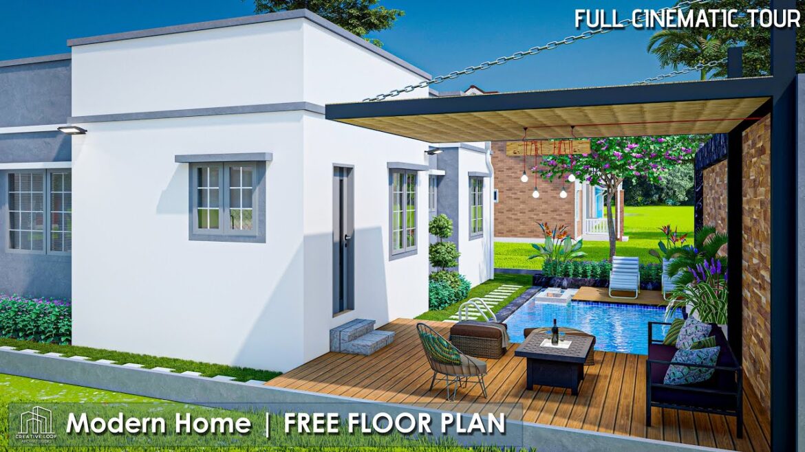 Cinematic Home Tour | 1 Storey 3 Bedrooms with Pool and Floor Plan