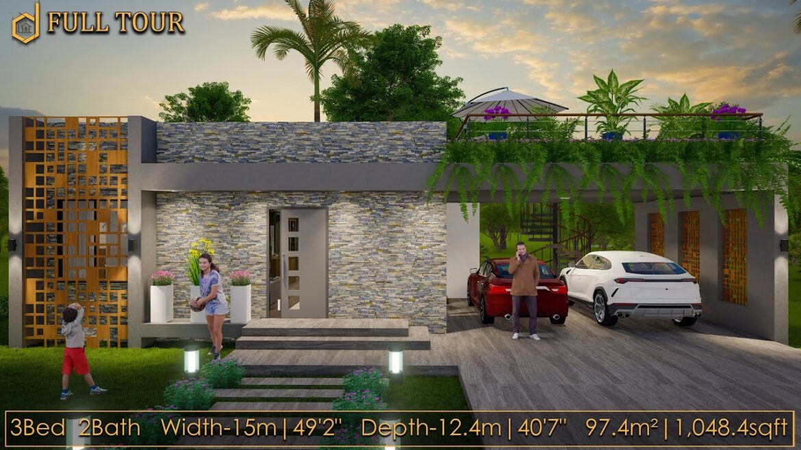 Modern House Design with a Rooftop Garden | 3 Bedroom House Tour