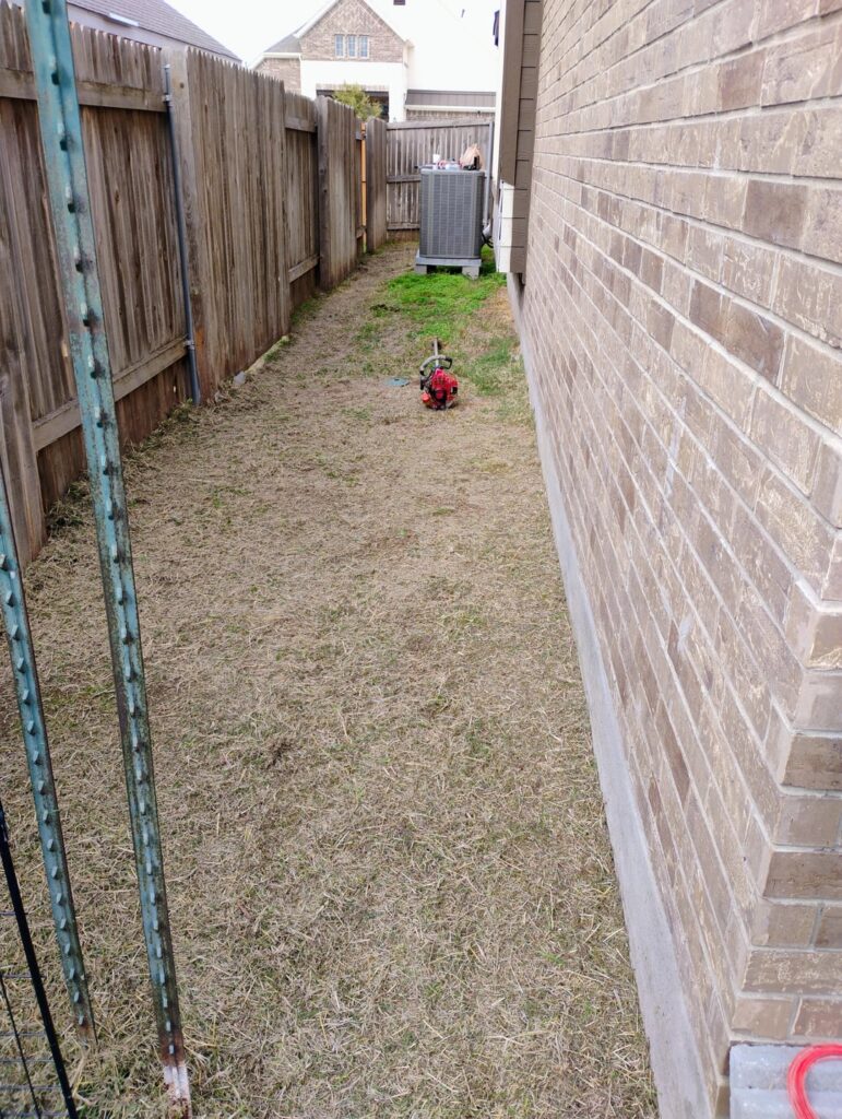 Mulch walkway