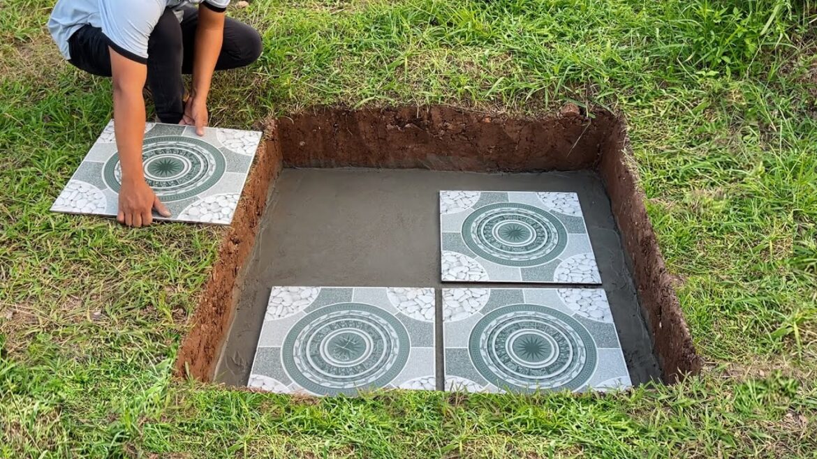 Ideas for recycling tiles ❤️ How to make a garden nice on a budget?
