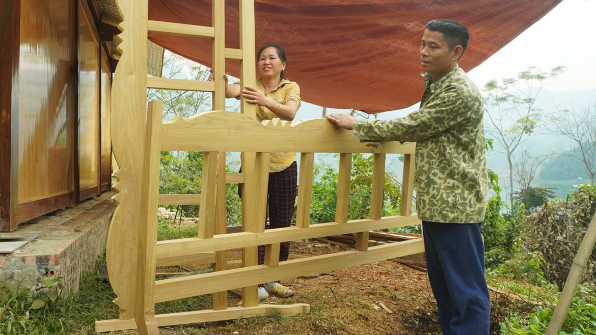 Design a sophisticated wooden chair set, clean up the potato garden, family farm