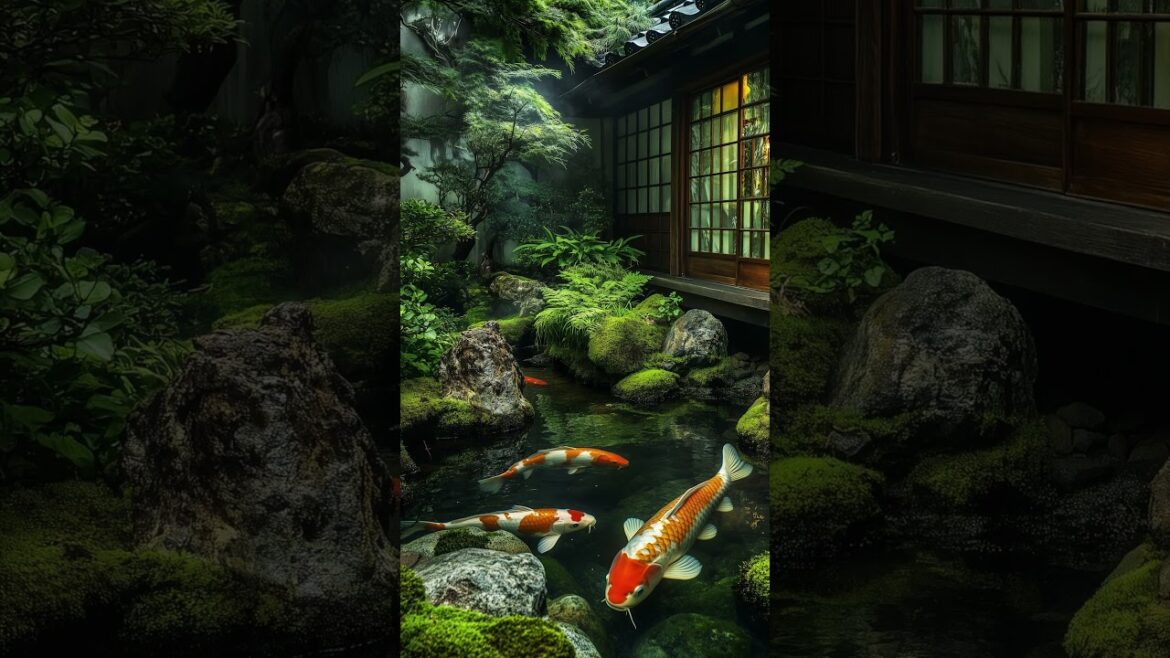Tranquil Japanese Garden, Calm and beautiful zen Garden. Quiet place and relaxing music. Tranquil Japanese Garden, Calm and beautiful zen Garden. Quiet place and relaxing music.