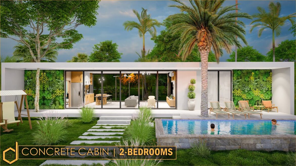 Modern House Design with a Stunning Interior Decor | A 2-Bedroom Concrete Cabin Tour Modern House Design with a Stunning Interior Decor | A 2-Bedroom Concrete Cabin Tour