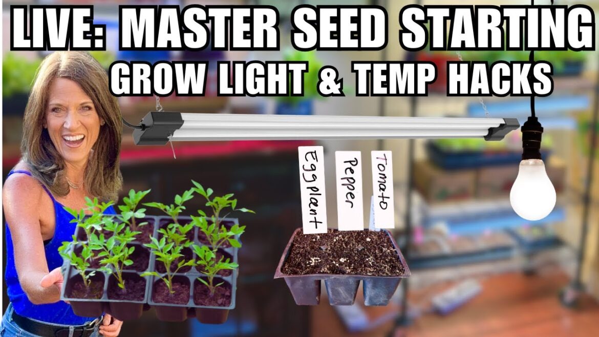 LIVE: Master Seed Starting: Grow Light & Temperature Hacks for Stronger Seedlings