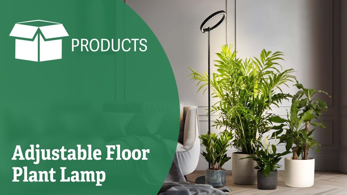 LED Adjustable Floor Plant Lamp