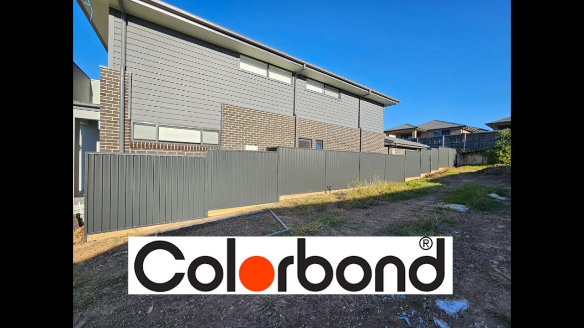 Colorbond fence installation, colorbond fence post installation,colorbond fence extension install