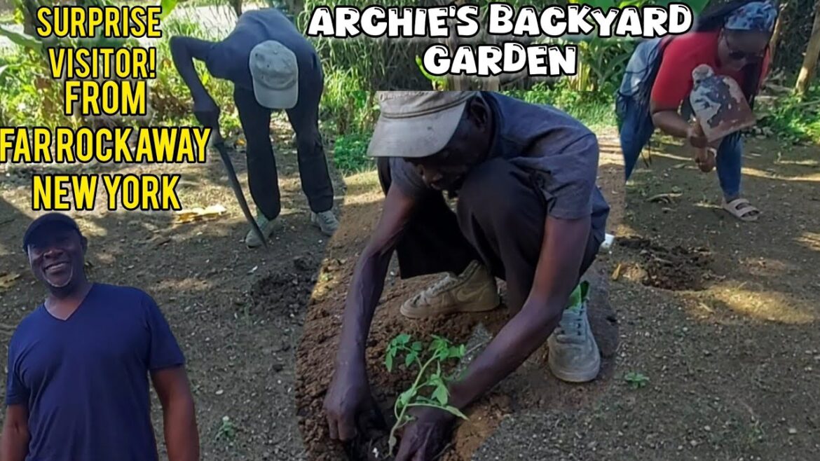 WE STARTED A BACKYARD GARDEN FOR ARCHIE!! WATCH ARCHIE PLANTING HIS VEGETABLES + SUBSCRIBER STOP BY